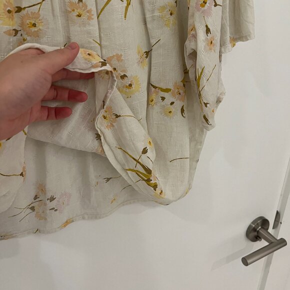 NWOT Madewell Flutter-Sleeve Rhyme Top in Floral Print - Picture 8 of 8